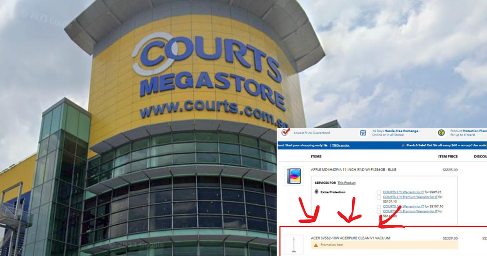 Courts Singapore Automatically Added Items Into Online Shopping Carts Without Customers' Consent